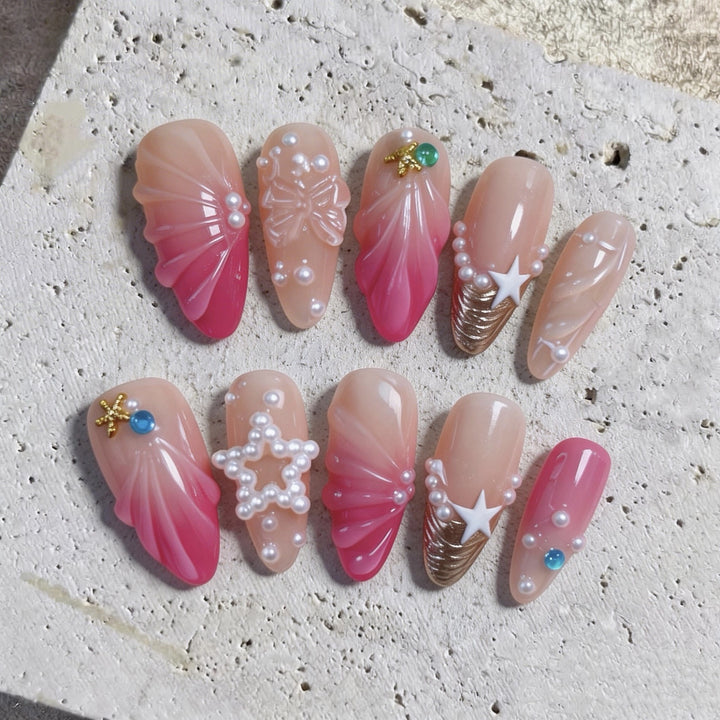 Decorative 3D Nail Art Tips Set