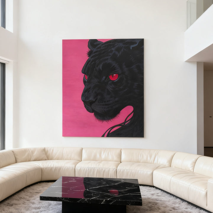 Panther-Themed Canvas Wall Art