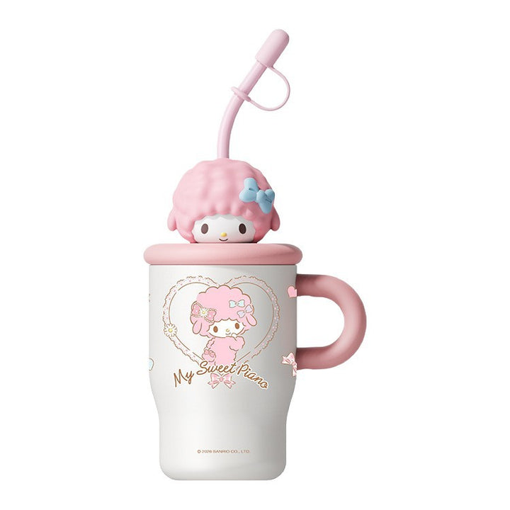 Ladies drinking cup with creative lid and straw Kalsten