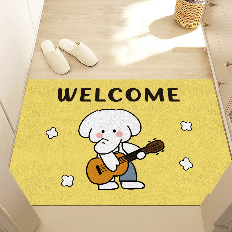 Cartoon-Themed Welcome Mat
