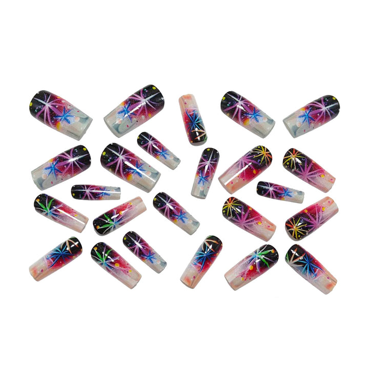 Art nails with graphic 3D design Kalsten