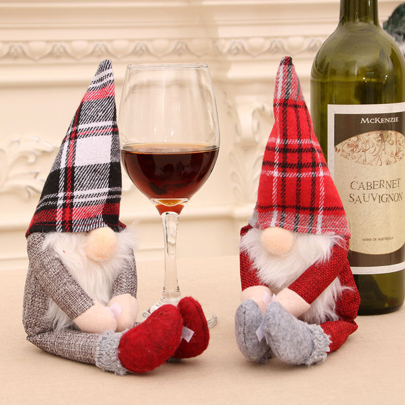 Decorative Wine Bottle Gnome Cover Kalsten
