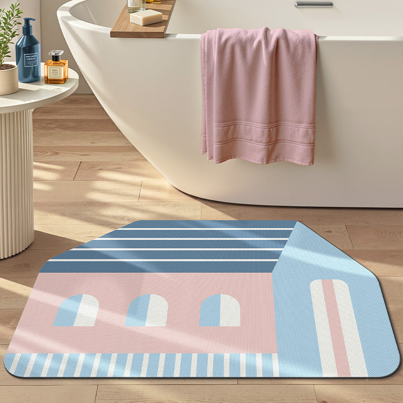 Geometric Design Bath Mat Kalsten