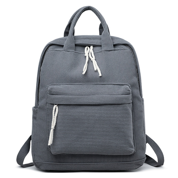 Compact Textured Fabric School Backpack Kalsten