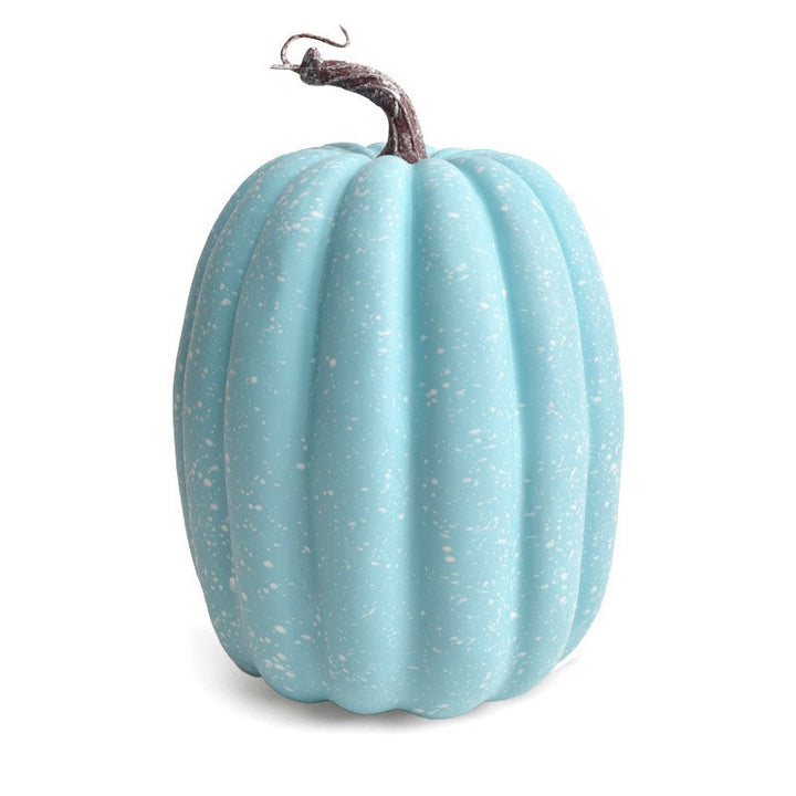 Decorative ceramic pumpkin for table and autumn decoration with glossy glaze