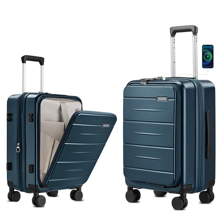 Unisex Multi-Functional Hard Shell Trolley Suitcase Kalsten