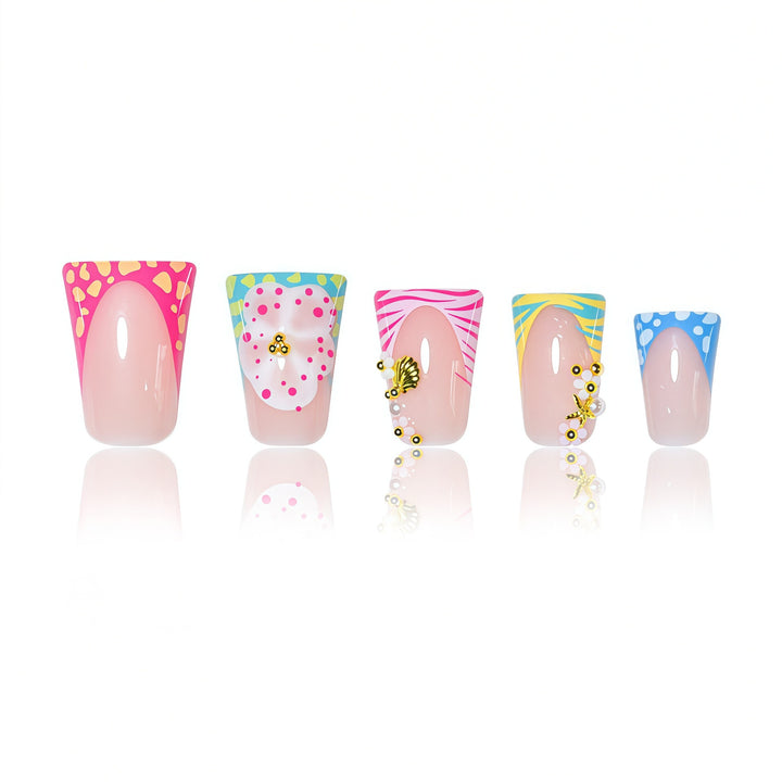 Artistic Themed Press-On Nail Extensions Kalsten