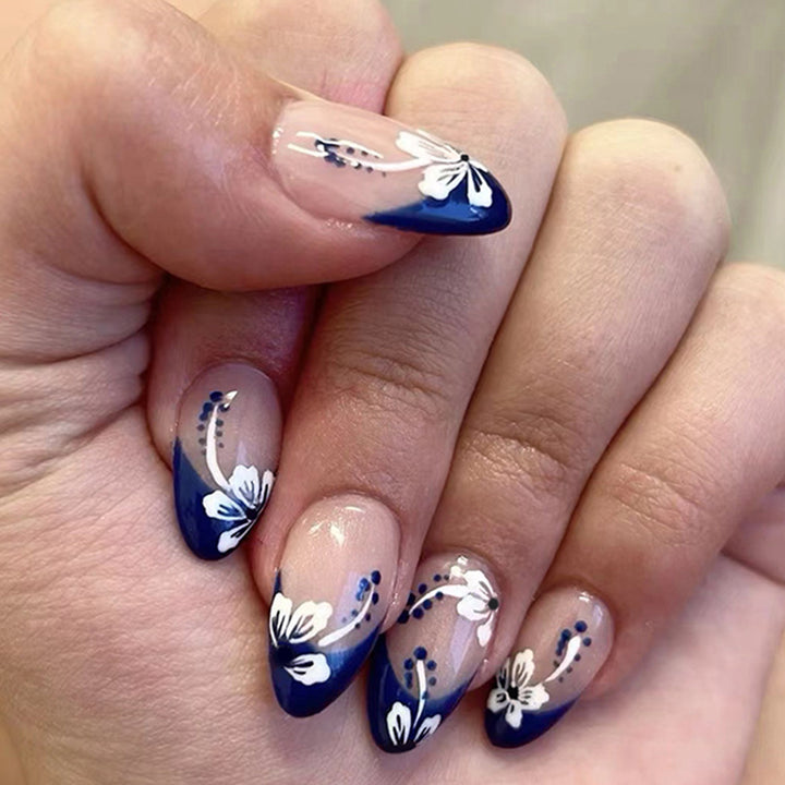 Floral Elegance Acrylic Nail Art Kalsten