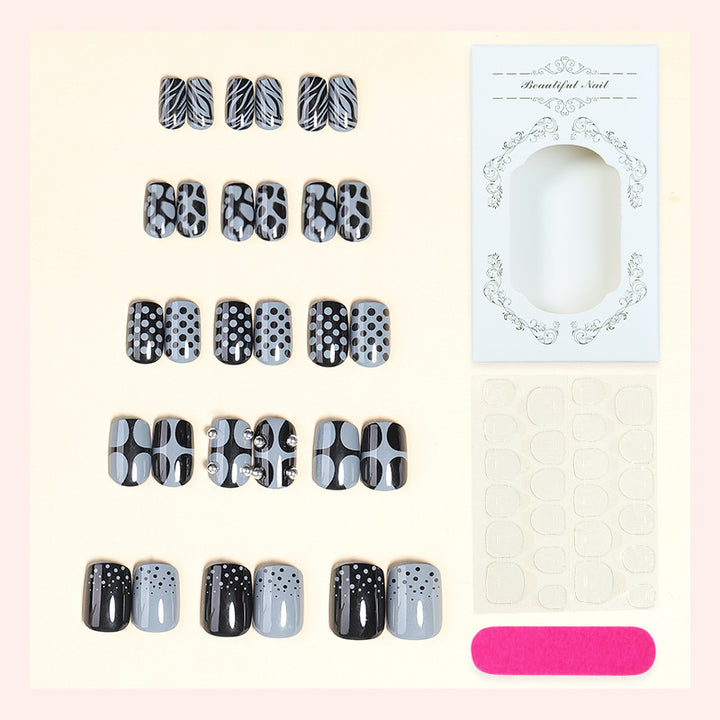 Elegant Press-On Nail Sets with Artistic Patterns Kalsten