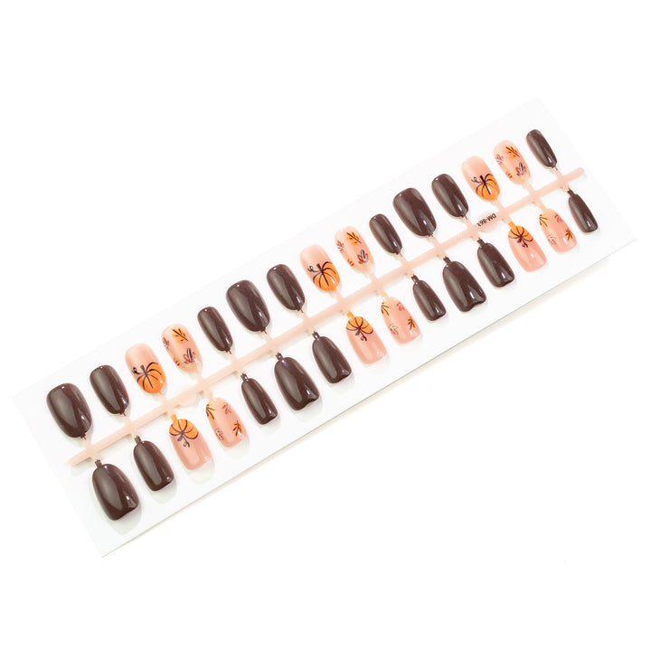 Autumn-Inspired Press-On Nail Set