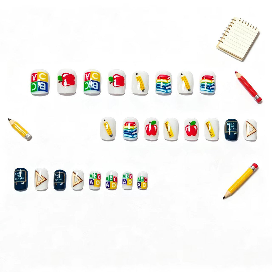 Educational Theme Nail Art Kalsten