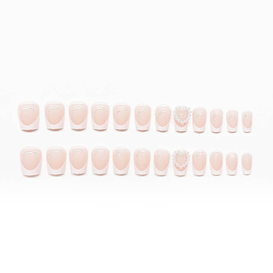 Artificial nails with elegant heart decorations Kalsten