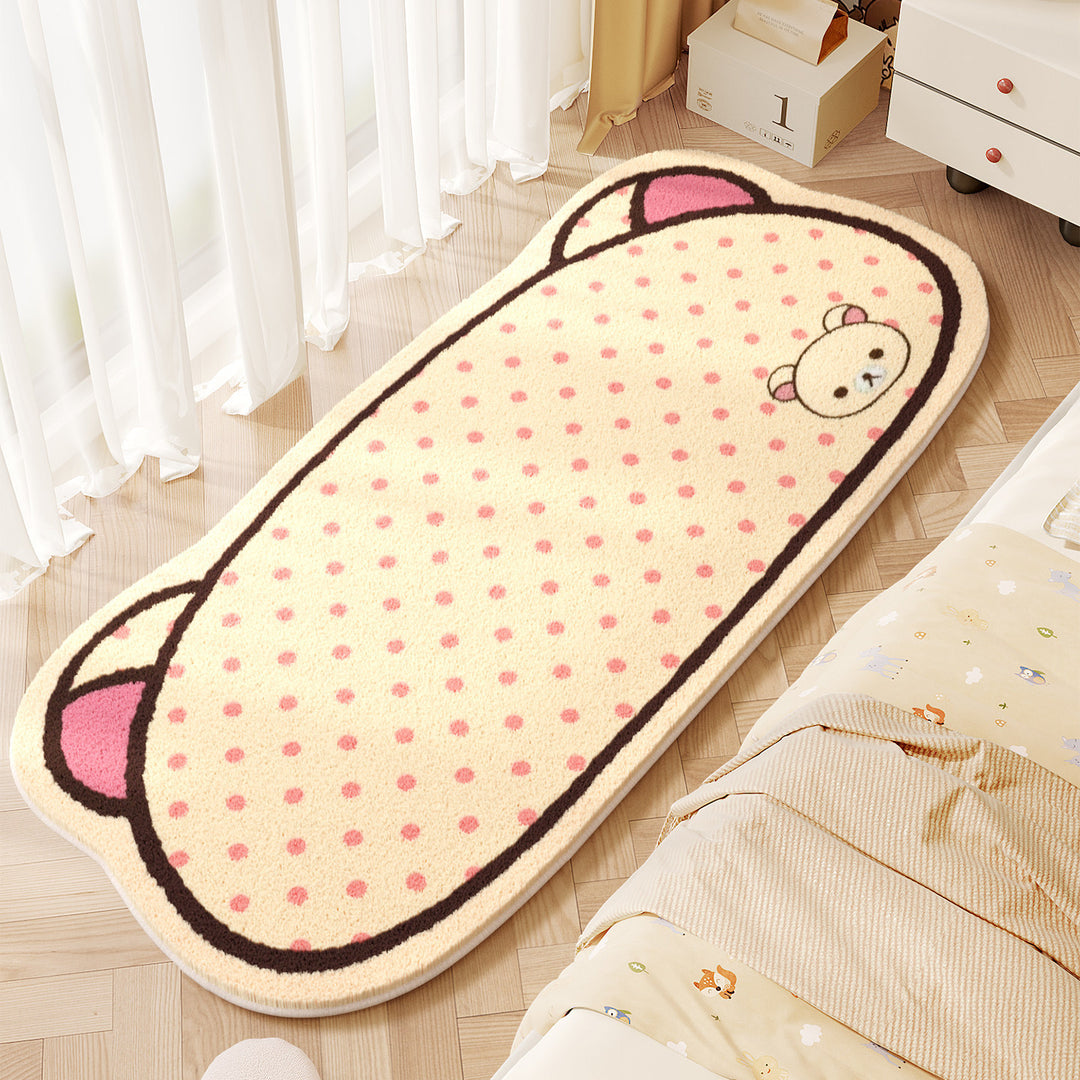 Cute Animals Theme Plush Bath Mat