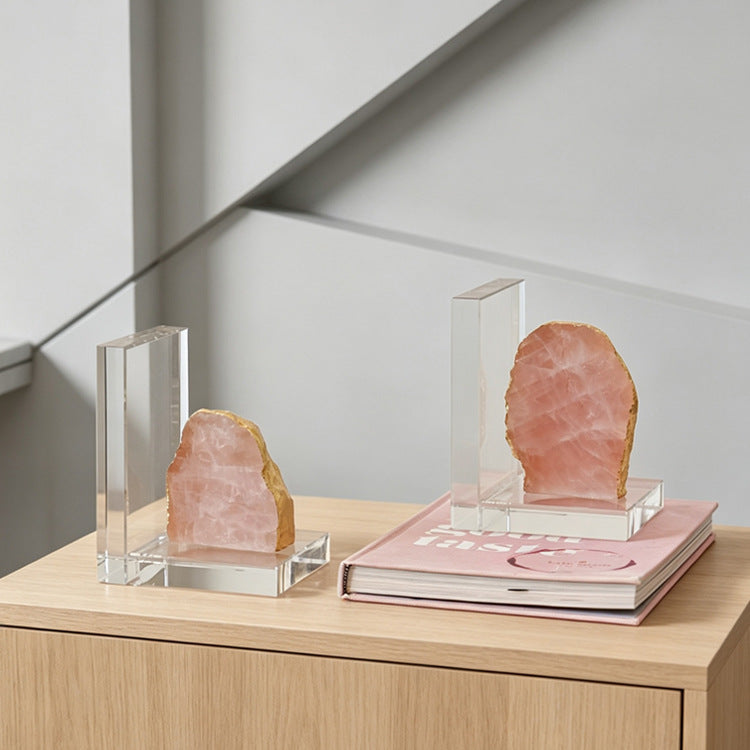 Elegant Geometric Decorative Bookends