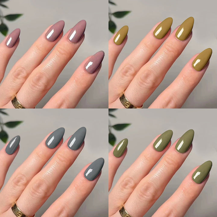 Artistic stiletto nails with elegant high-gloss finish Kalsten