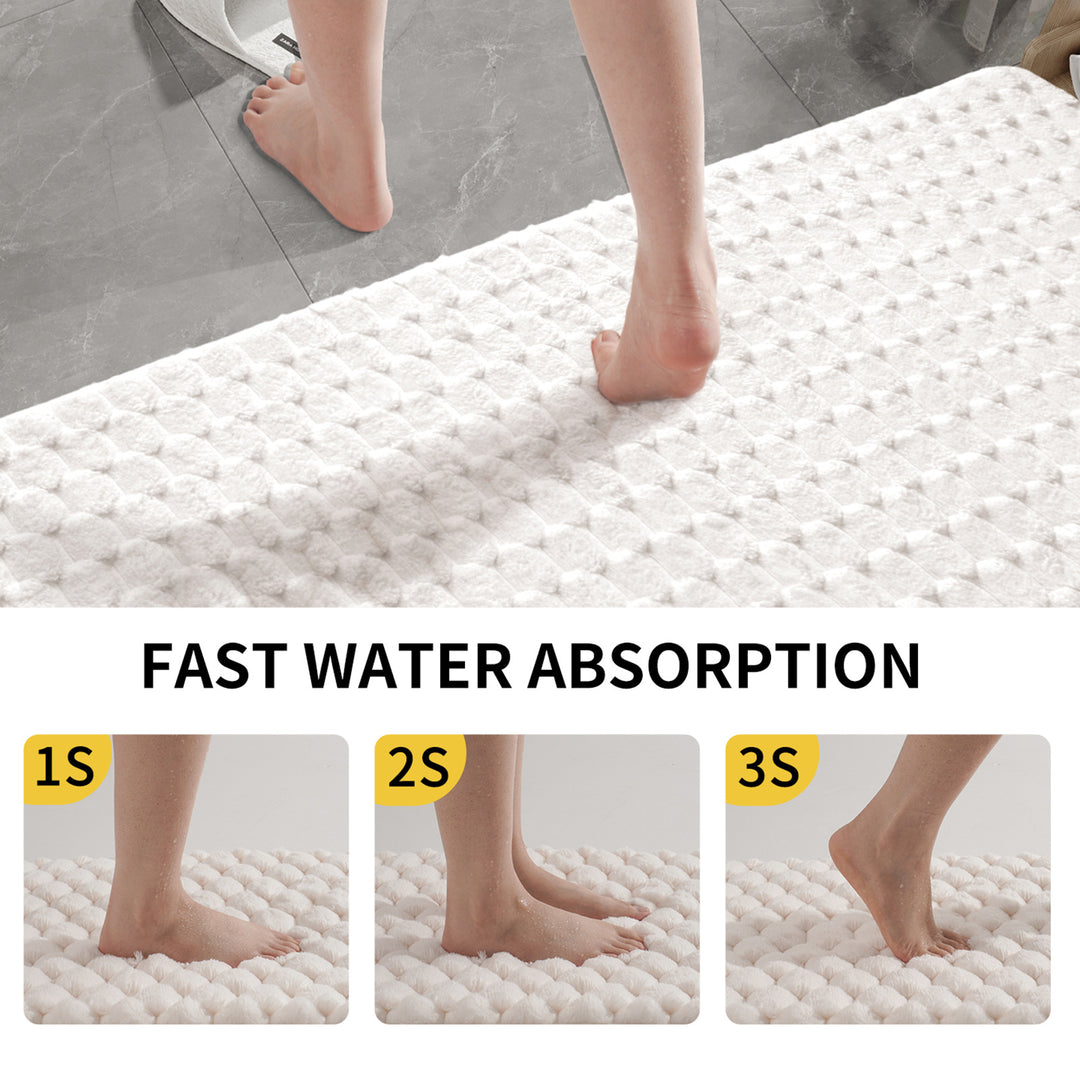 Honeycomb Pattern Bath Mat