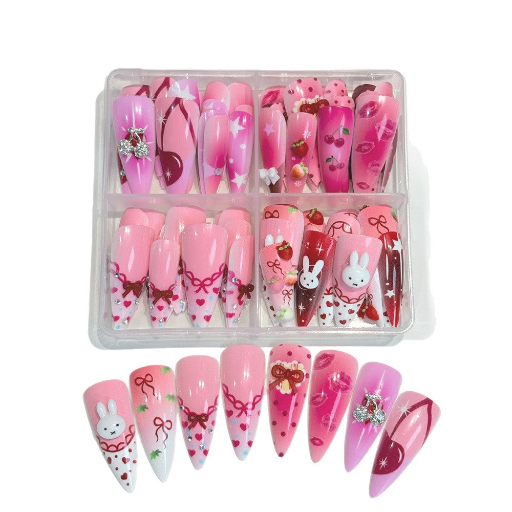 Decorative Press-On Nail Art Set with Cartoon Themes Kalsten