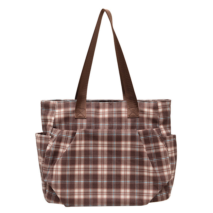 WoSpacious Plaid Utility Tote Bag Kalsten