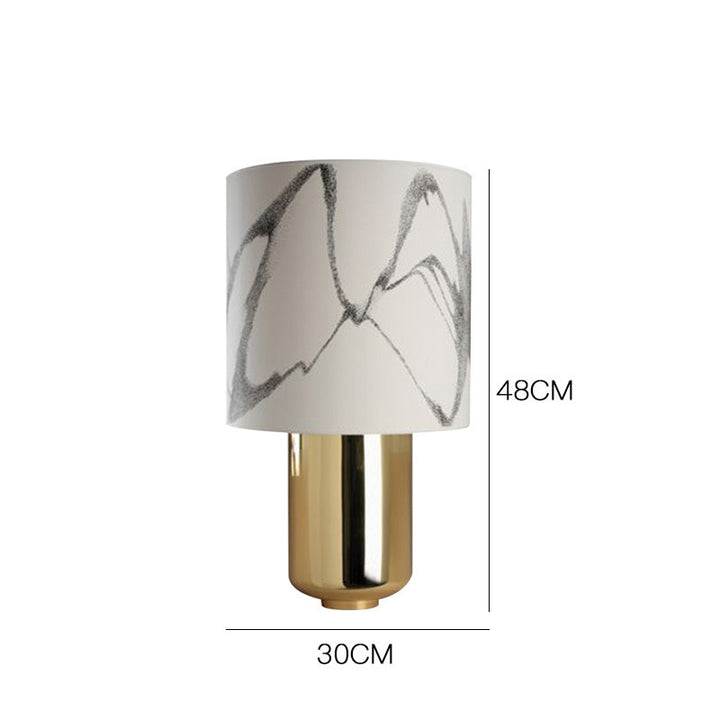Modern Table Lamp with Textured Shade