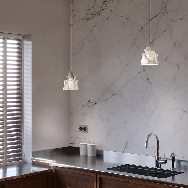 Layered Geometric Pendant Light