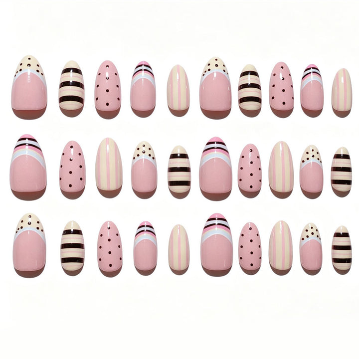 Artistic Patterned Press-On Nail Set Kalsten