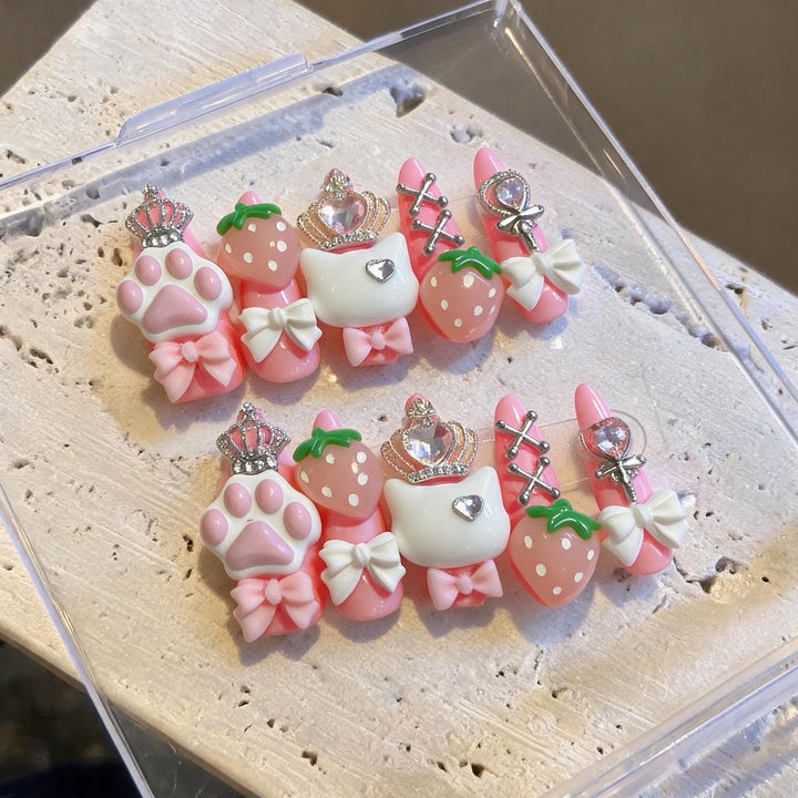 Playful Themed 3D Nail Art Decoration Set