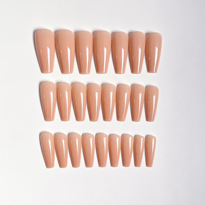 Elegant Glossy Nail Extensions Kalsten