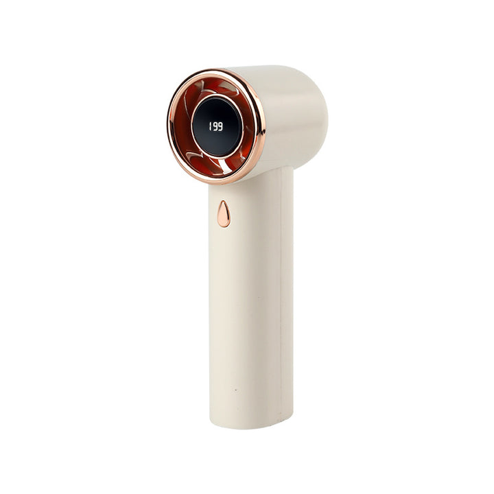 Women's Portable High-Performance Handheld Fan with Digital Speed Display Kalsten