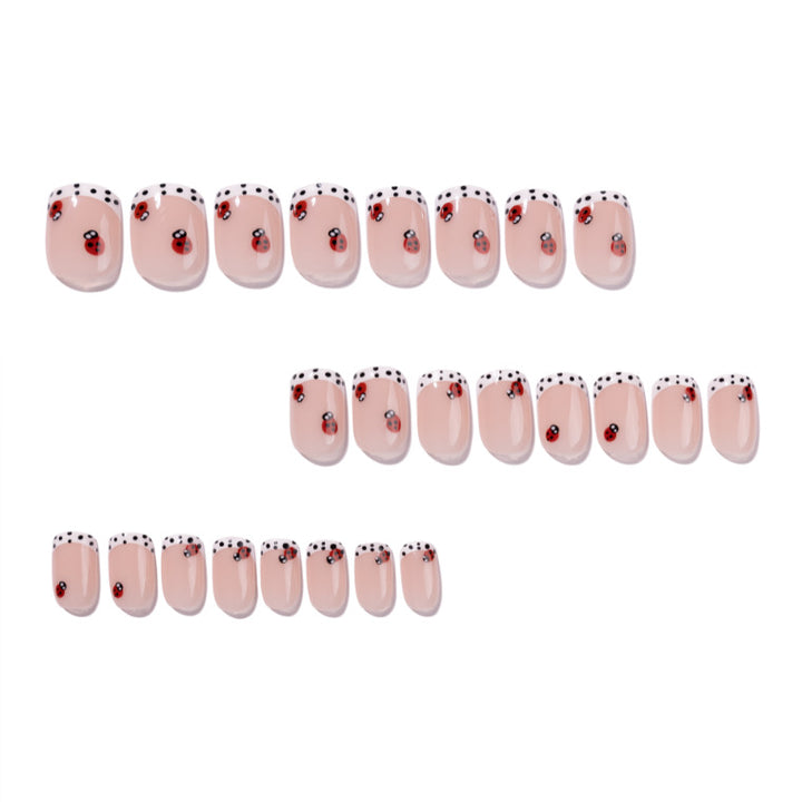 Artistic nail art with ladybug designs Kalsten