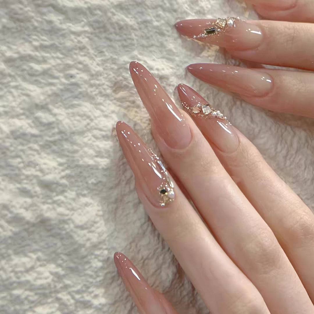 Acrylic Square Press-On Nail Set Kalsten