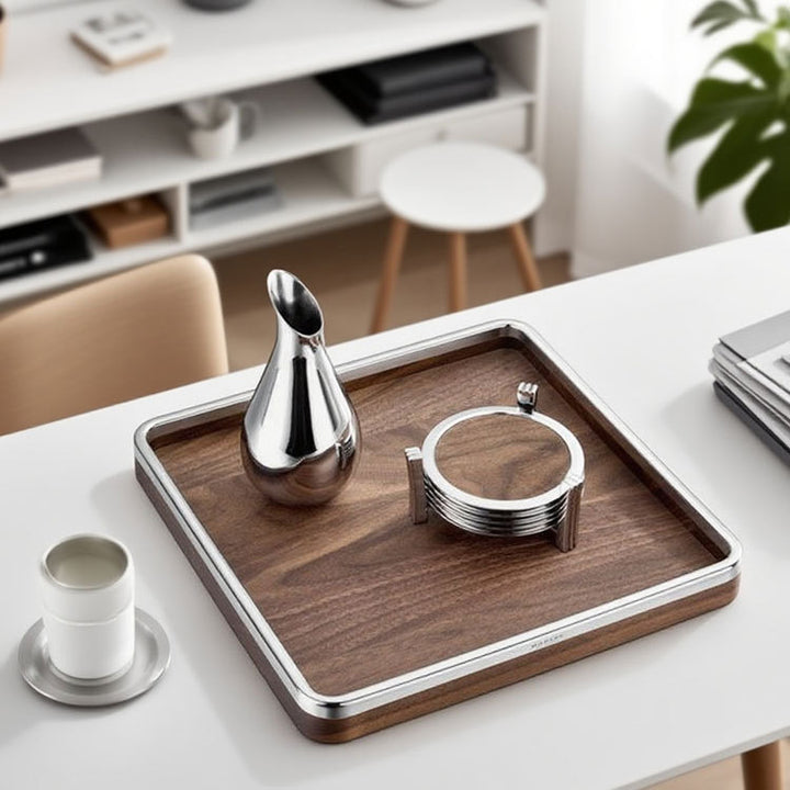 Elegant Wooden Serving Tray