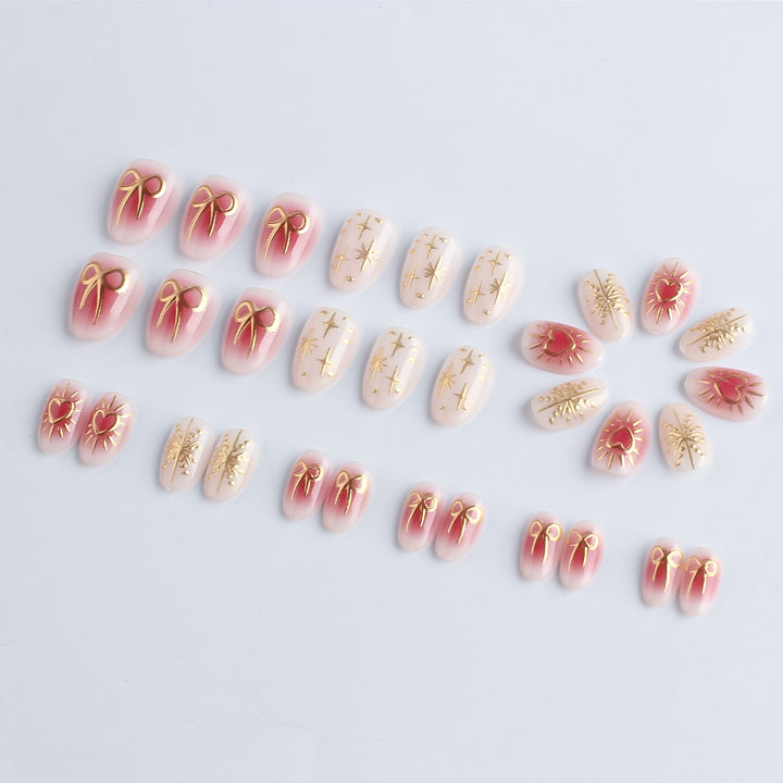 Heart-Embellished Nail Art Set Kalsten