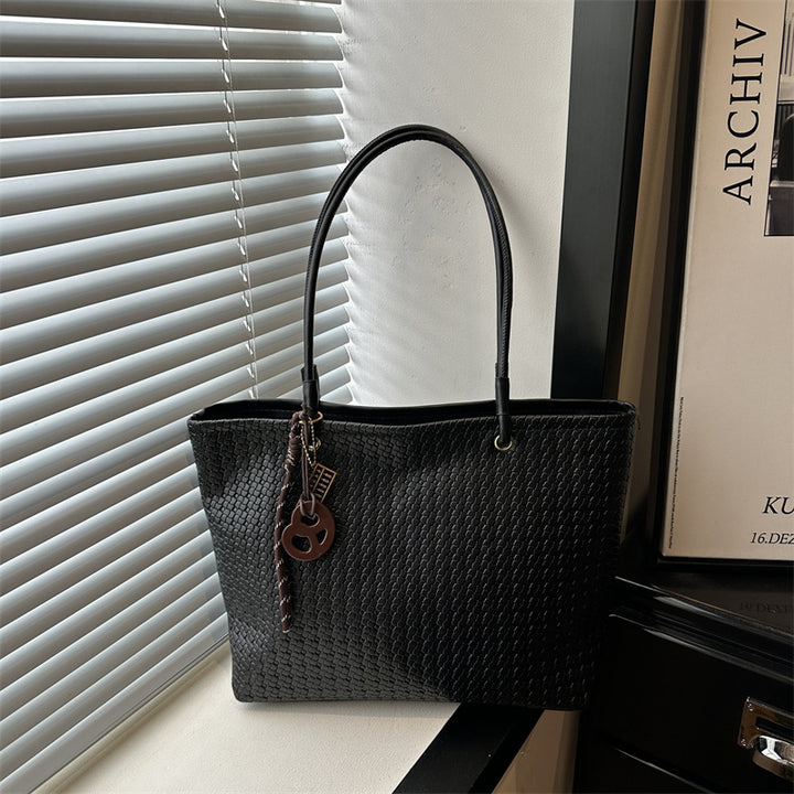 Woven Textured Tote Bag