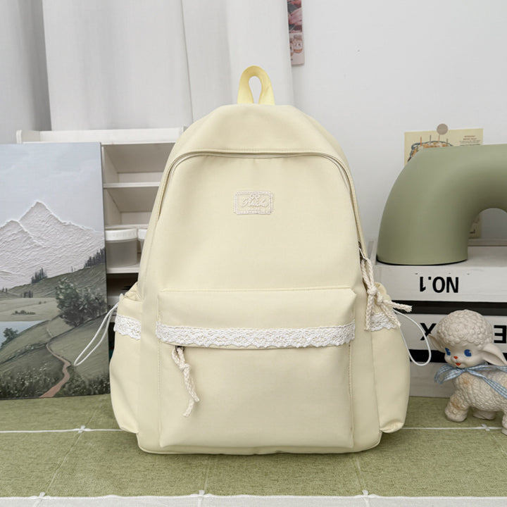 Adorable Lace-Trimmed Backpack Kalsten