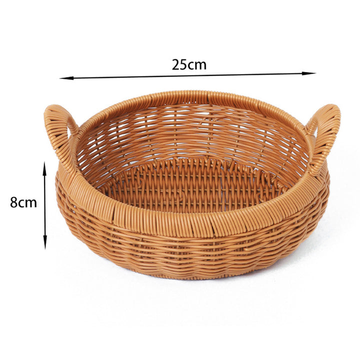 Round Decorative Woven Basket Kalsten