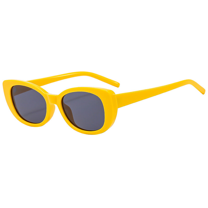 Women's Cat-Eye Sunglasses with High-Gloss Plastic Frame Kalsten