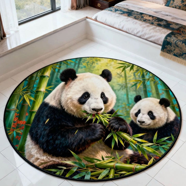 Animal-Themed Round Area Rug