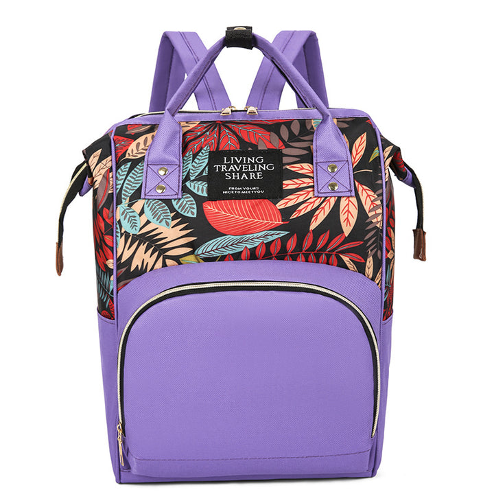Floral Print Multi-Functional Backpack Kalsten