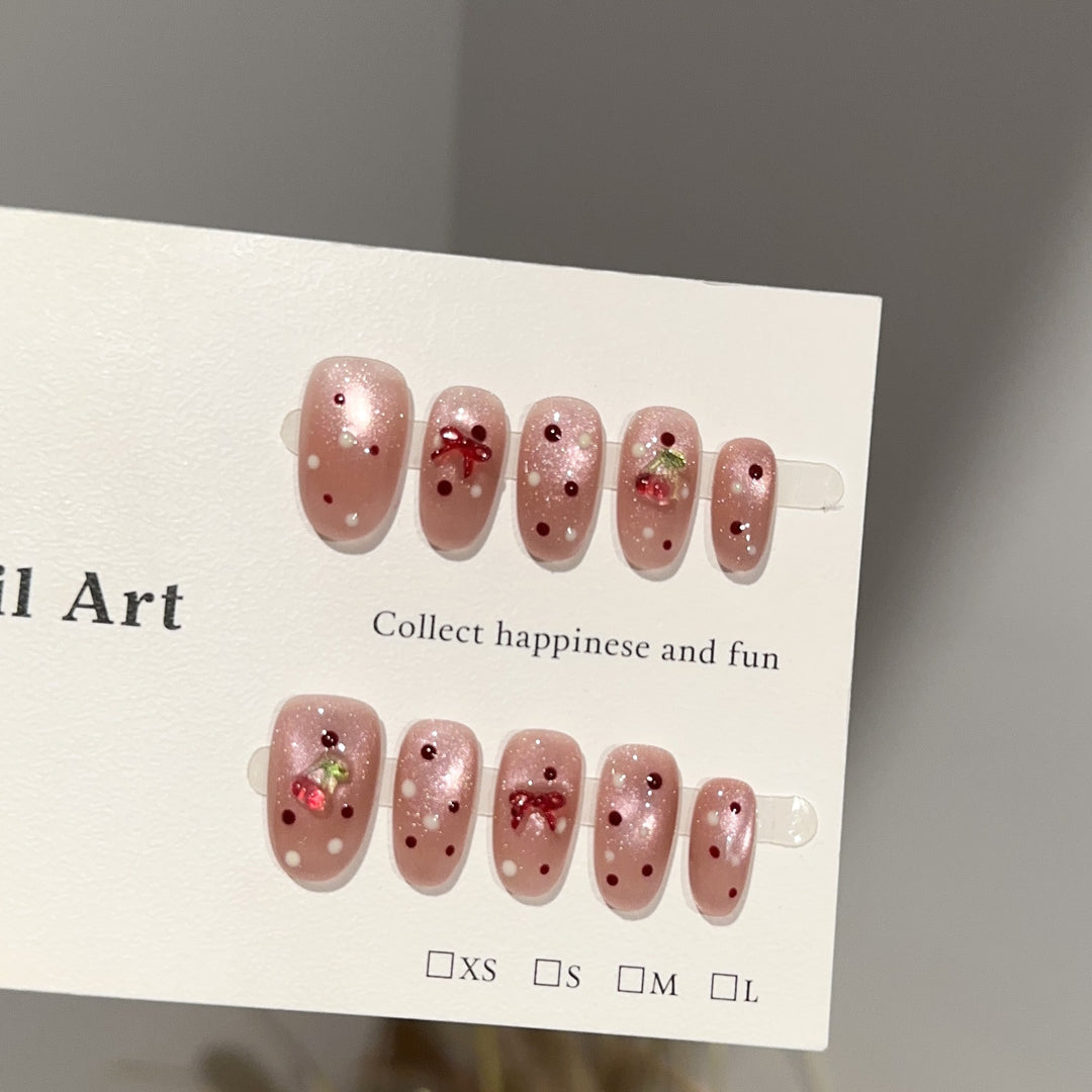 Decorative Nail Art Set with Cherry Blossom Design