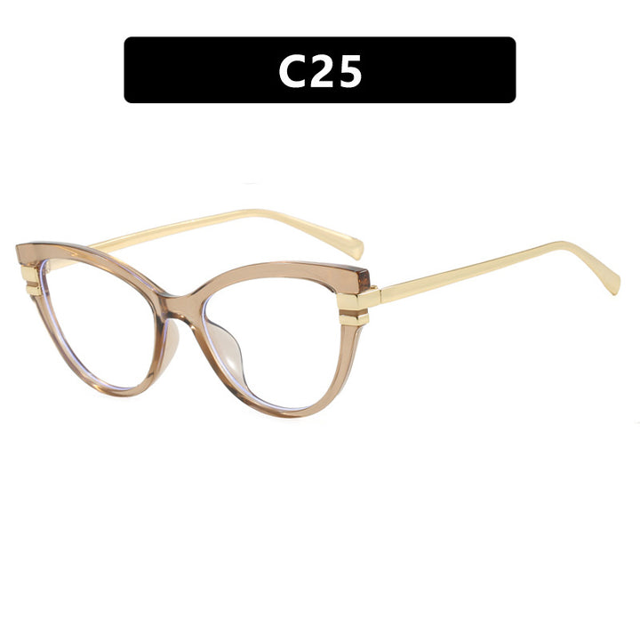 Ladies Cat-Eye Sunglasses with Elegant Metal Accents Kalsten