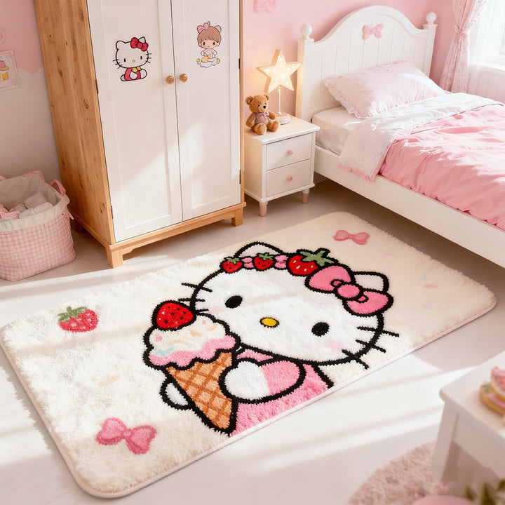 Cartoon-Themed Plush Area Rug