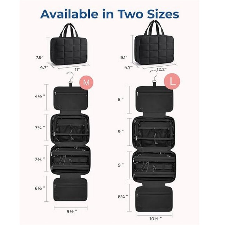 Jewelry Organizer Bag with Removable Hook and Transparent Compartment Division Kalsten