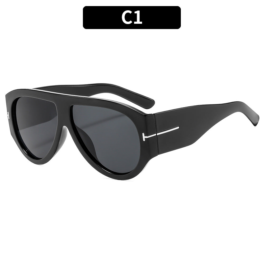 Bold Angular Cat-Eye Sunglasses