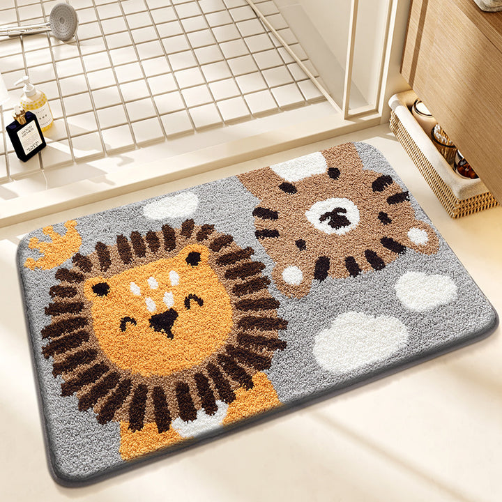 Plush Bunny-Themed Bath Mat Kalsten