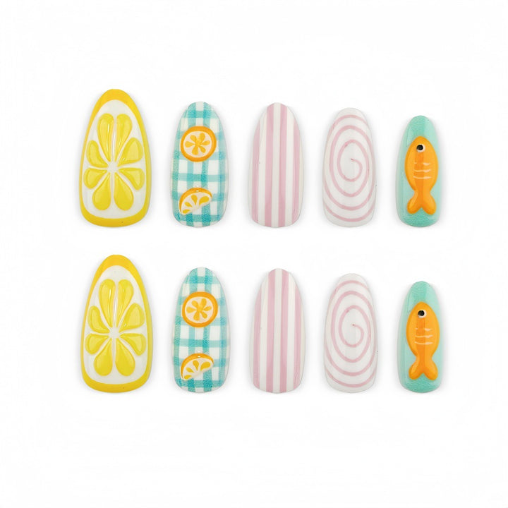 Creative Nail Art with Cheerful Designs Kalsten