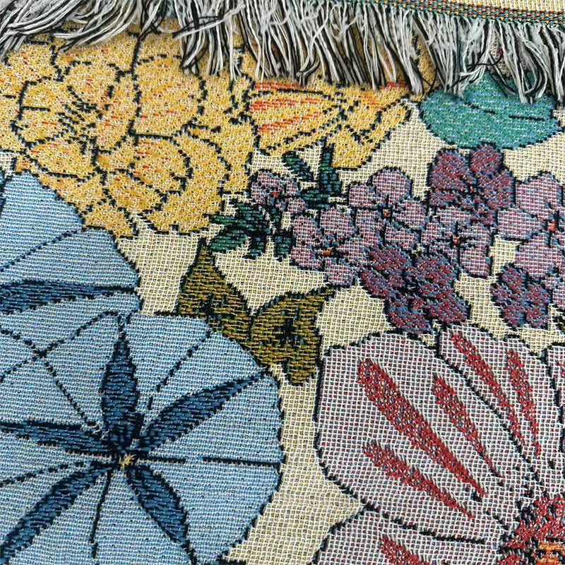 Floral Art Throw Blanket