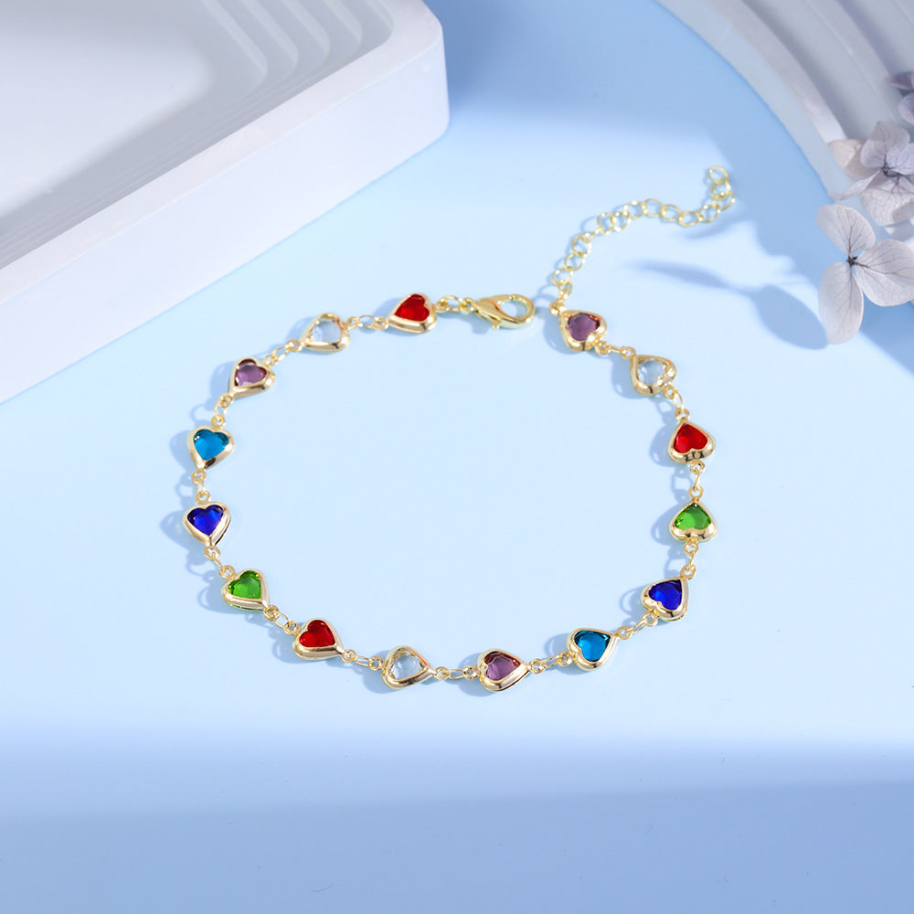 Colorful Gemstone Statement Bracelet Kalsten