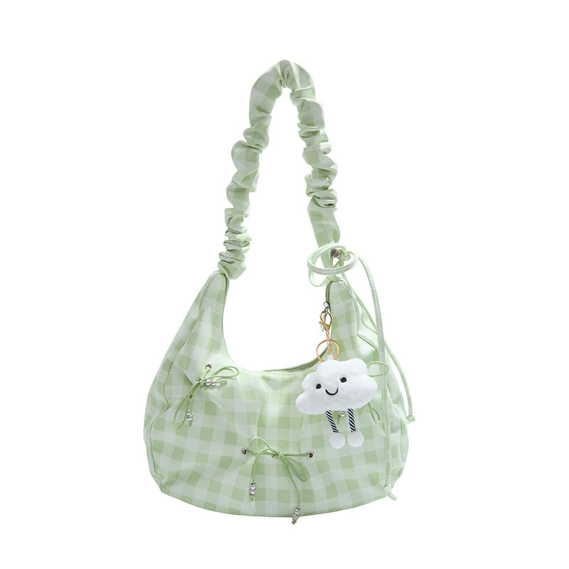 Modern Scrunch Handle Shoulder Bag