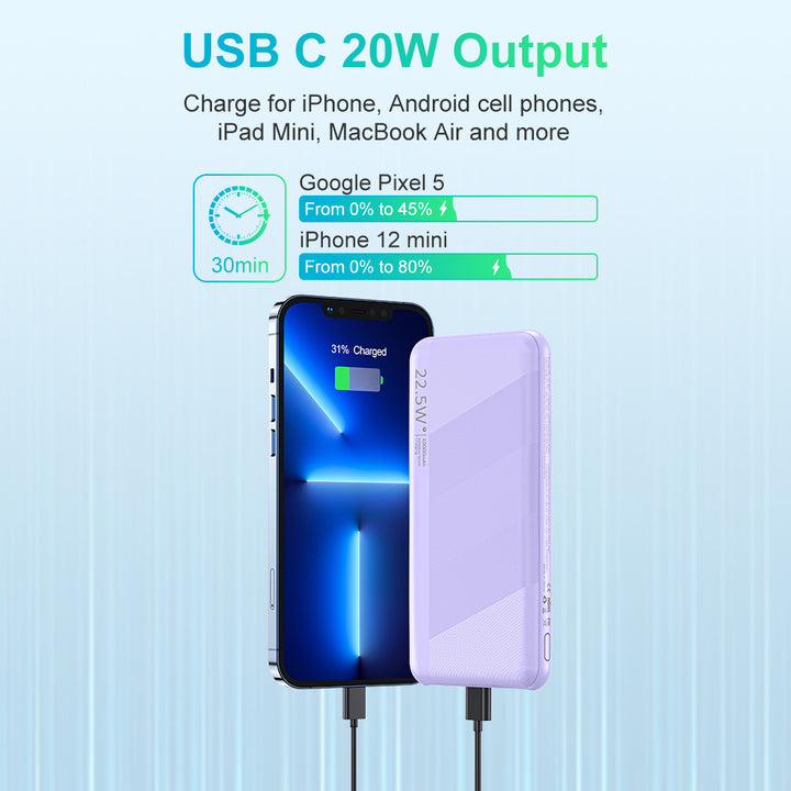 High-performance power bank with USB-C and fast charging function Kalsten
