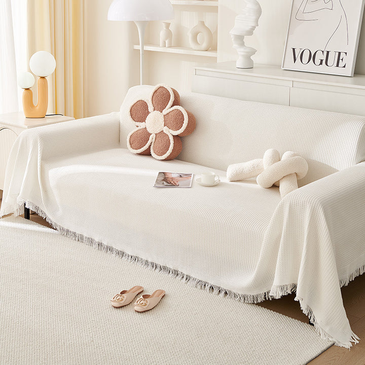 Textured Woven Throw Blanket